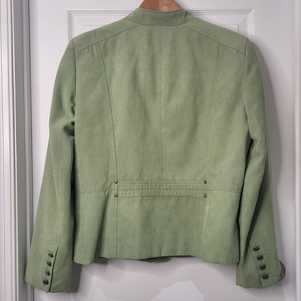 ConradC Faux Suede Women's Button Down Jacket Size 14 - Picture 4 of 12